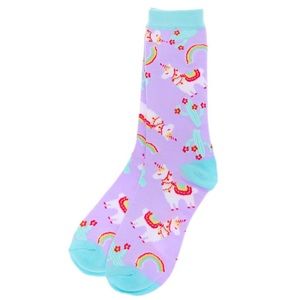 Claire’s (Llama/Rainbow/Cactus Women Crew Socks